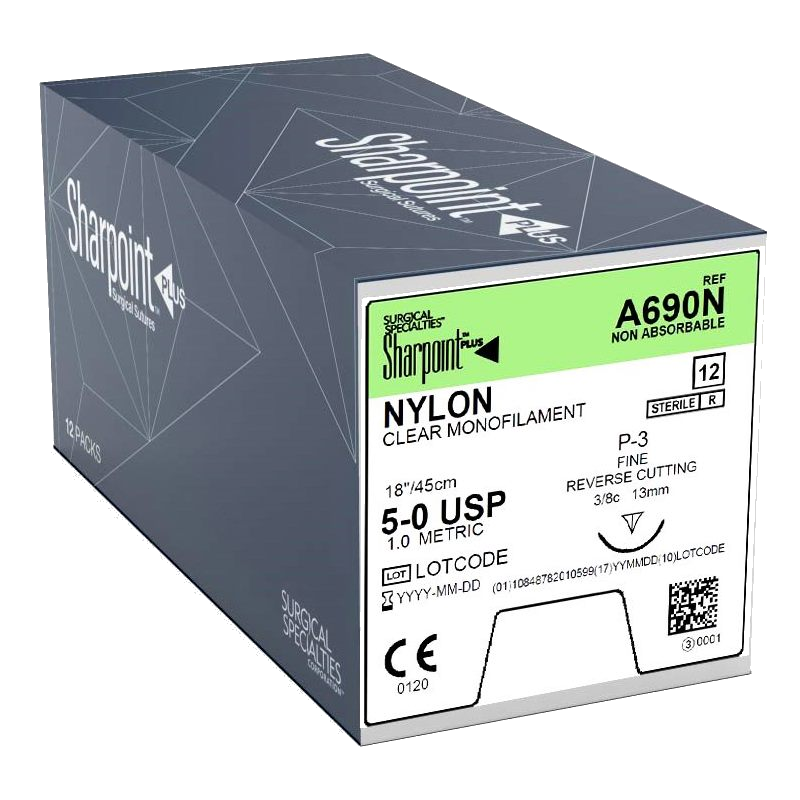 Nylon Sutures Image result for surgical specialties, Nylon 5-0 Black p-3