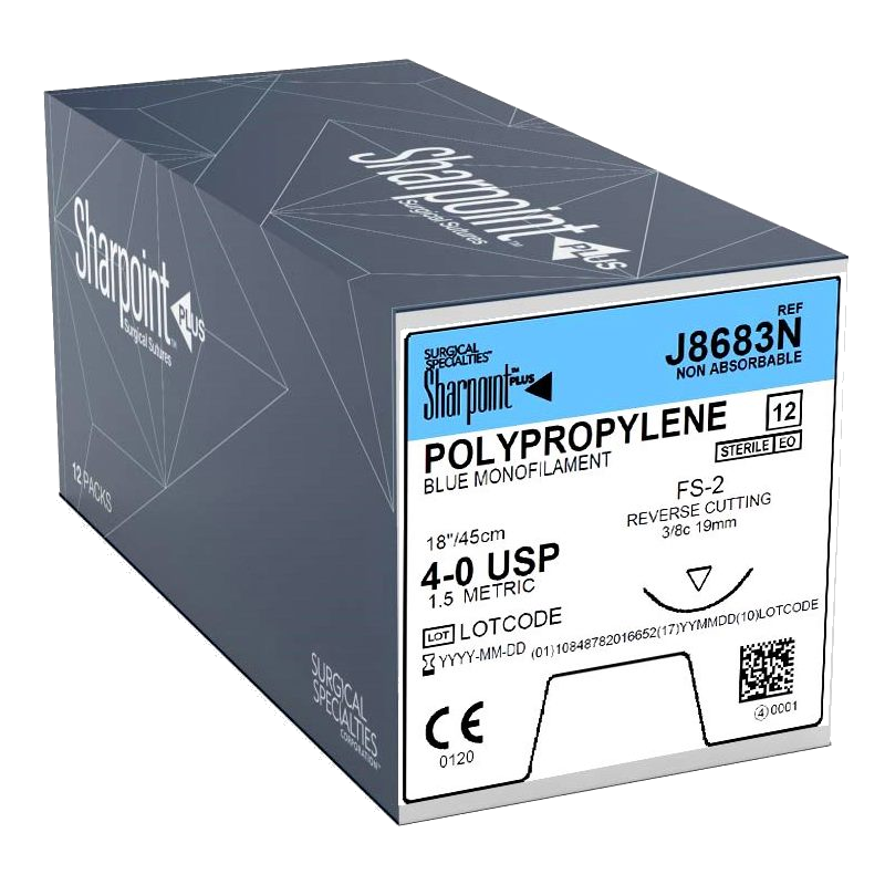 Polypropylene Sutures Image result for surgical specialties Polypropylene 4-0 Blue
