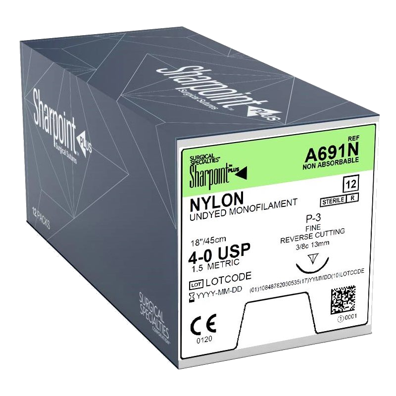Nylon Sutures Image result for surgical specialties, Nylon 4-0 Black p-3