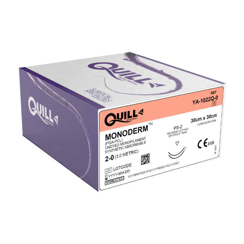 quill-monoderm-2-0-undyed-30cm-x-30cm-ps-2-bi-directional-surgical